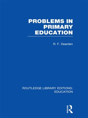 cover image of Problems in Primary Education (RLE Edu K)